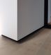 Built-in aluminum plinth concealed mounting 55 mm silver gloss, uncoated