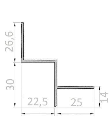 Profil de joint creux 20 mm TP-200 фото