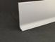 Surface-mounted aluminum skirting board, 40 mm, silver