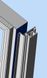 Aluminum door frame profile, concealed mounting frame without coating