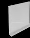 Surface-mounted aluminum skirting board, 100 mm., RAL