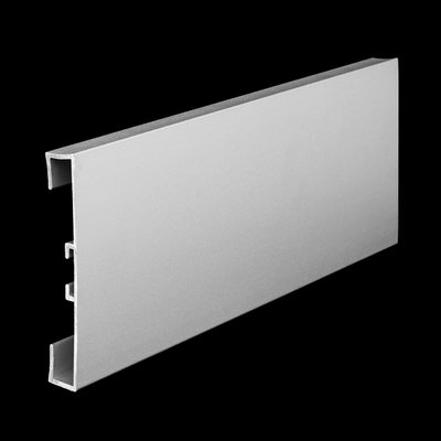 Плінтус алюмінієвий прямокутний 60мм WP-602-P фото