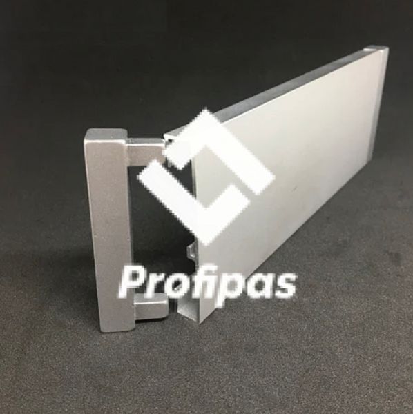 Плинтус алюминиевый прямоугольный 60мм WP-602-P фото