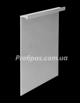 Плинтус алюминиевый 103мм скрытого монтажа Г-образный, анод HP-1031 фото