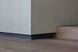 Integrated 103 mm.,  hidden installation aluminum skirting board, silver