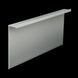 Built-in aluminum plinth for hidden installation 70 mm, silver gloss, uncoated