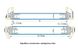 Aluminum quarter profile for the production of concealed doors (internal opening)