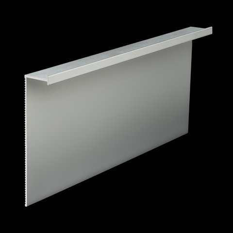 Integrated 70 mm.,  hidden installation aluminum skirting board,