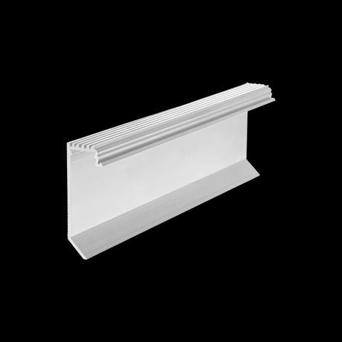 Concealed aluminum skirting board with LED lighting 35 mm